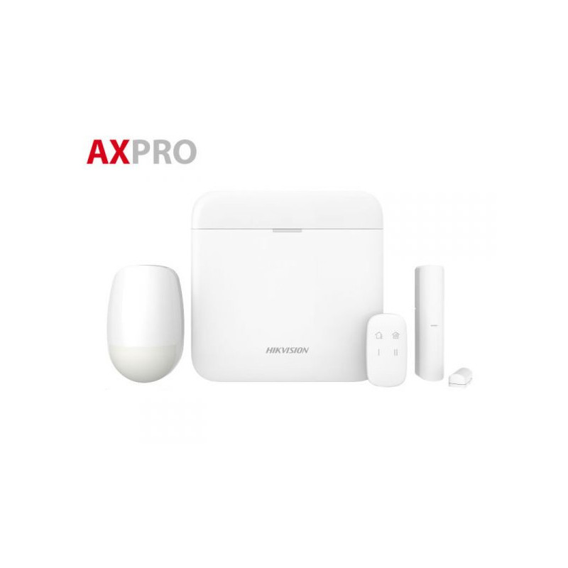 Kit allarme antifurto Hikvision AXPRO 96 zone wireless 3G/4G telecomando con app