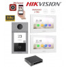 KIT Videocitofono Villa Doppio Monitor Bianco Hikvision Smart WIFI telecamera 2mpx