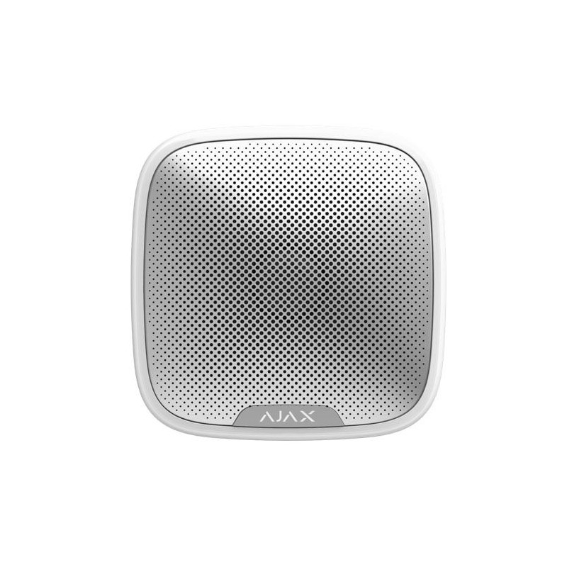 Ajax 38178 Sirena antifurto per esterni Bianca wireless con indicazione di stato